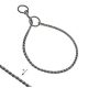 Kiállítási ring lánc kutyáknak 5mm - Antracit