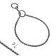Kiállítási ring lánc kutyáknak 6,8mm - Antracit