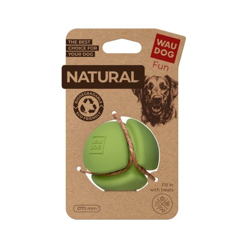 WAUDOG FUN NATURAL biológiailag lebomló gumilabda játék 7cm