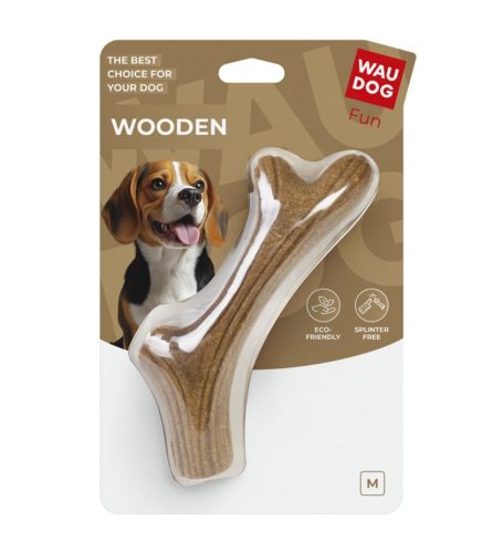 WAUDOG Wooden szarvacska formájú játék kutyáknak