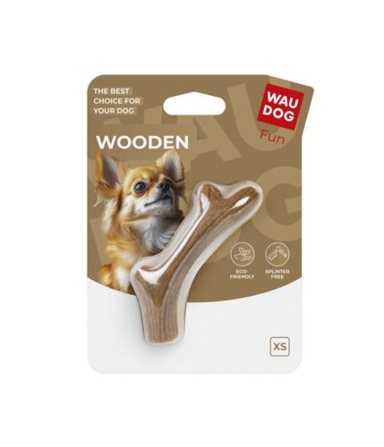 WAUDOG Wooden szarvacska formájú játék kutyáknak