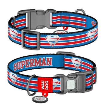   WAUDOG "Superman Retro" fényvisszaverő mintás nyakörv