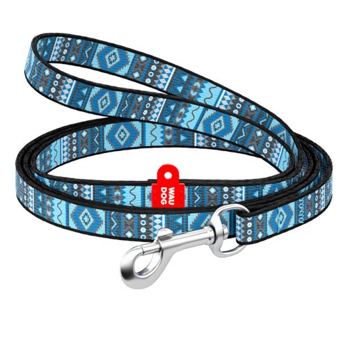 WAUDOG Etno Blue mintás póráz