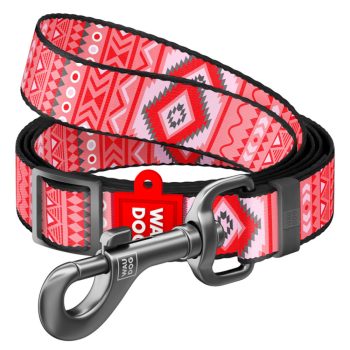   WAUDOG Etno Red mintás állítható póráz - kifutó termék